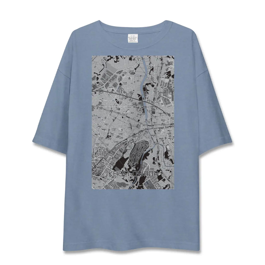 【京成大和田(千葉県)】地図柄ビッグシルエットTシャツ