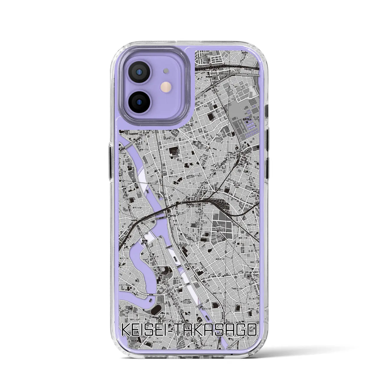 【京成高砂(東京都)】地図柄iPhoneケース(MagSafeタイプ)