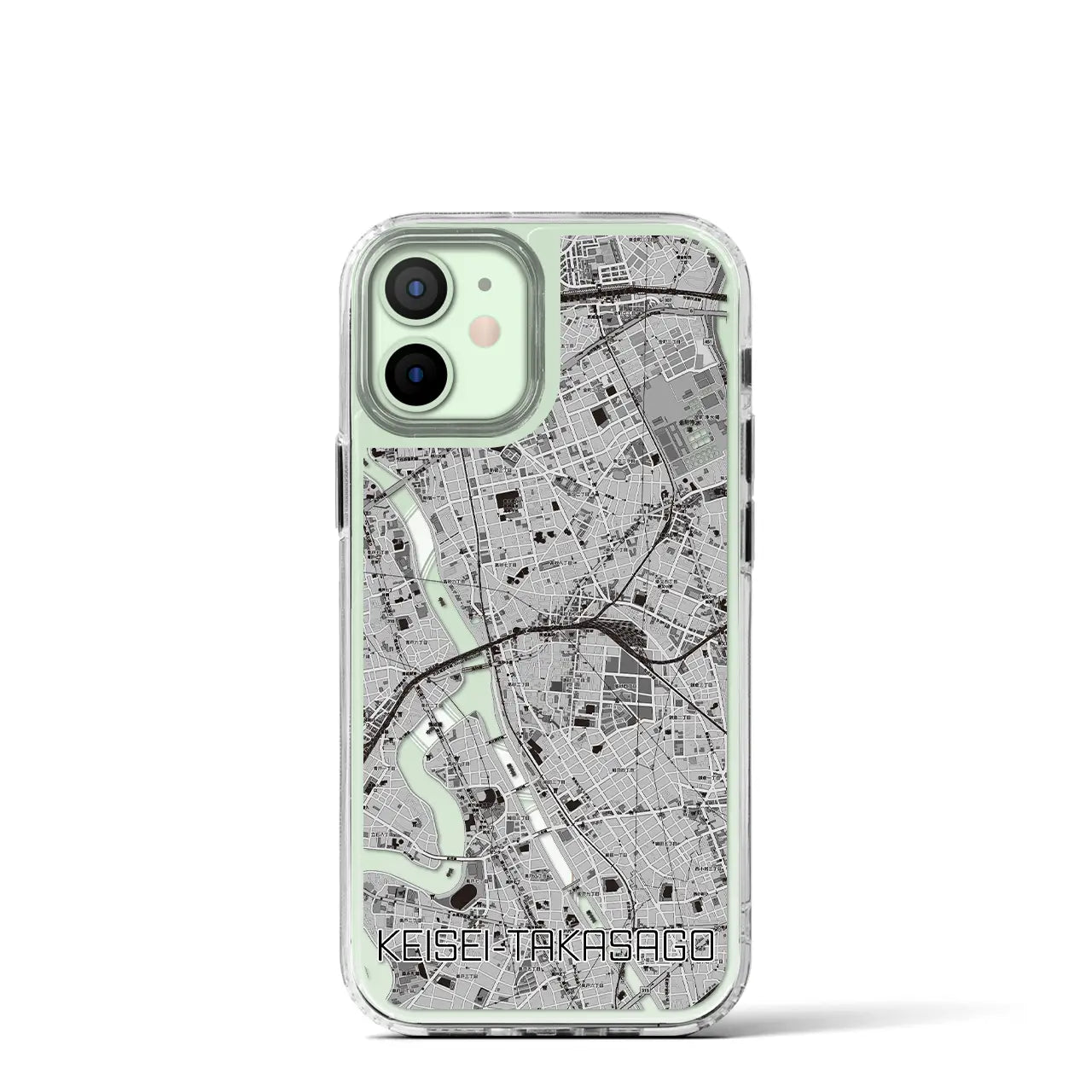【京成高砂(東京都)】地図柄iPhoneケース(MagSafeタイプ)