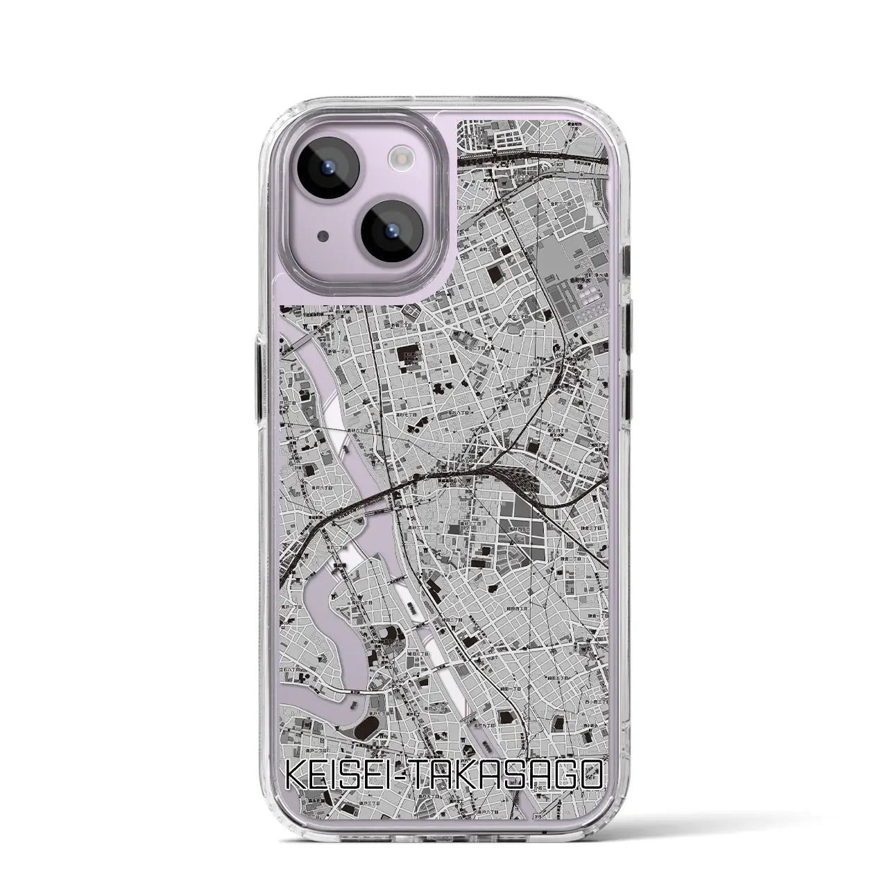 【京成高砂(東京都)】地図柄iPhoneケース(MagSafeタイプ)