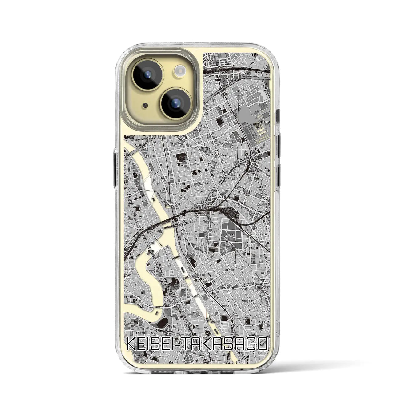 【京成高砂(東京都)】地図柄iPhoneケース(MagSafeタイプ)