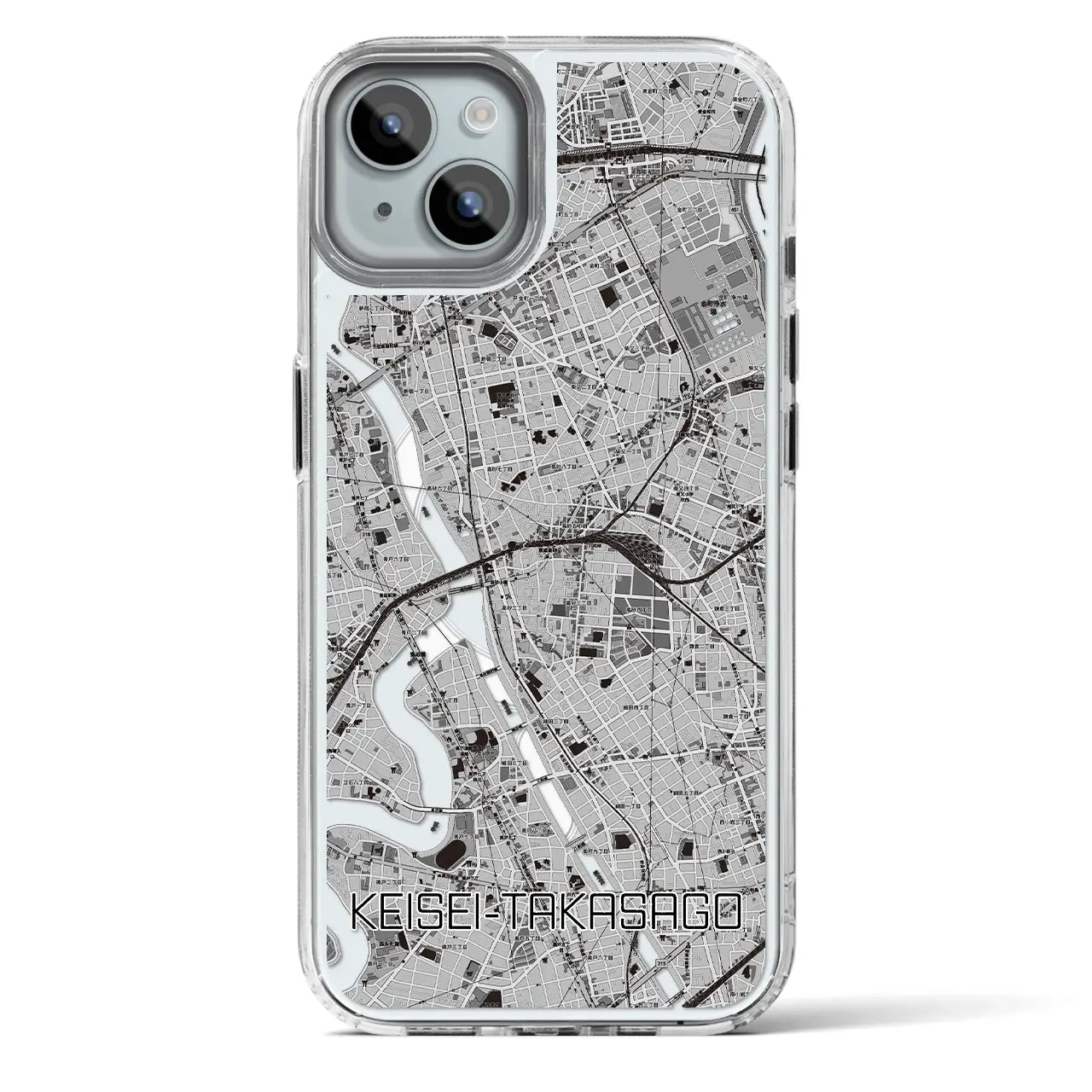 【京成高砂(東京都)】地図柄iPhoneケース(MagSafeタイプ)