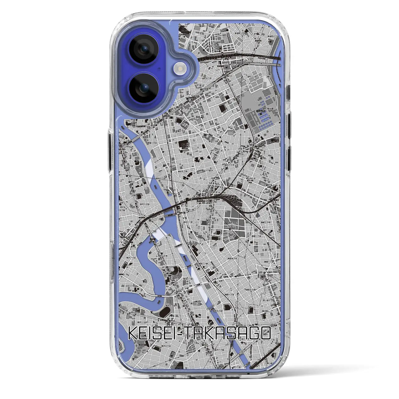【京成高砂(東京都)】地図柄iPhoneケース(MagSafeタイプ)