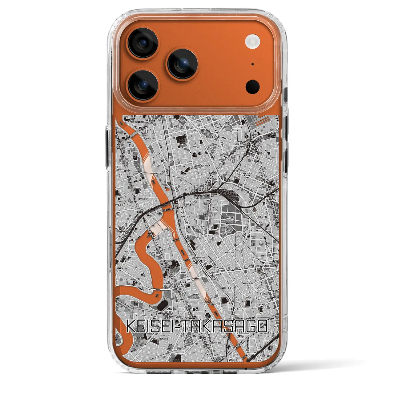 【京成高砂(東京都)】地図柄iPhoneケース(MagSafeタイプ)