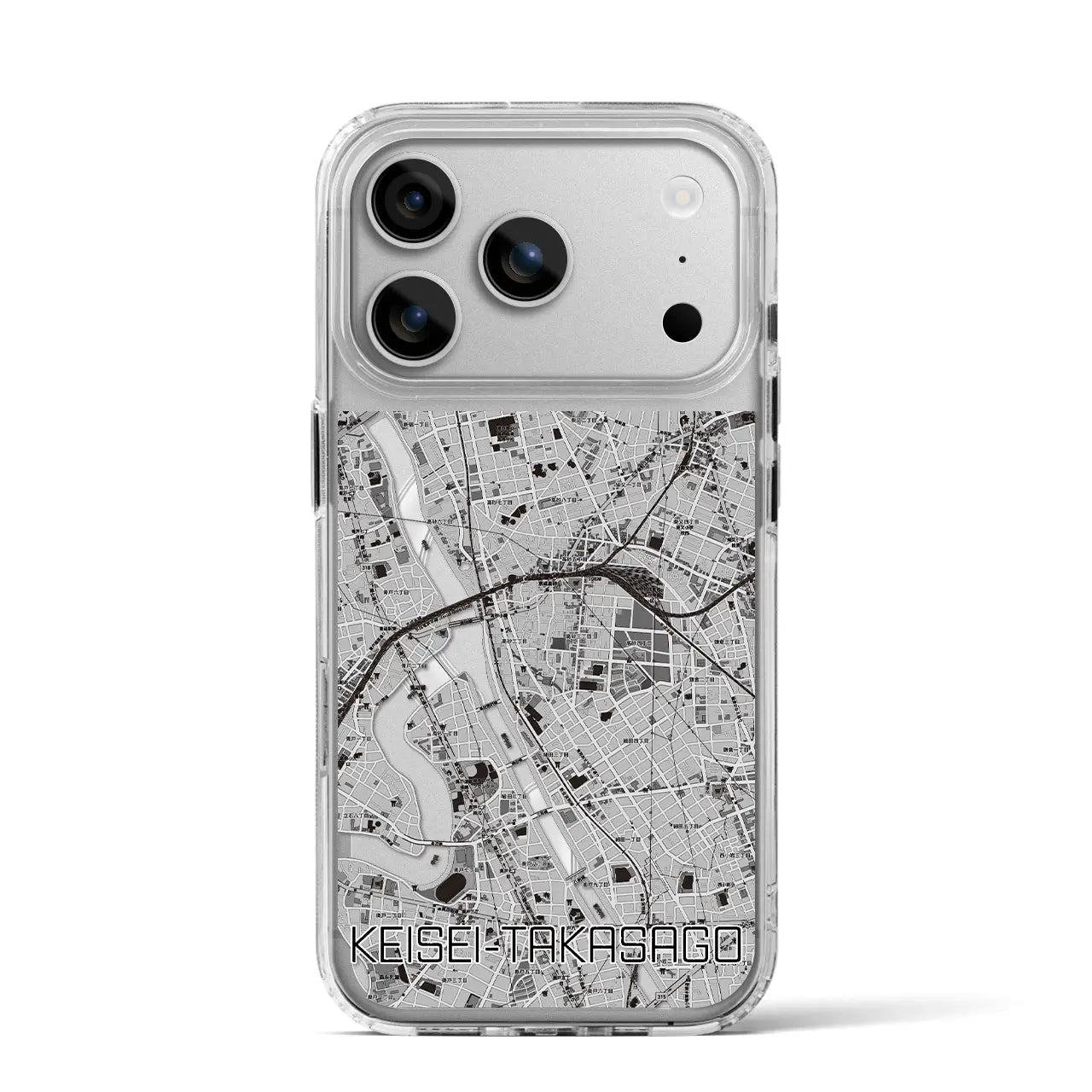 【京成高砂(東京都)】地図柄iPhoneケース(MagSafeタイプ)