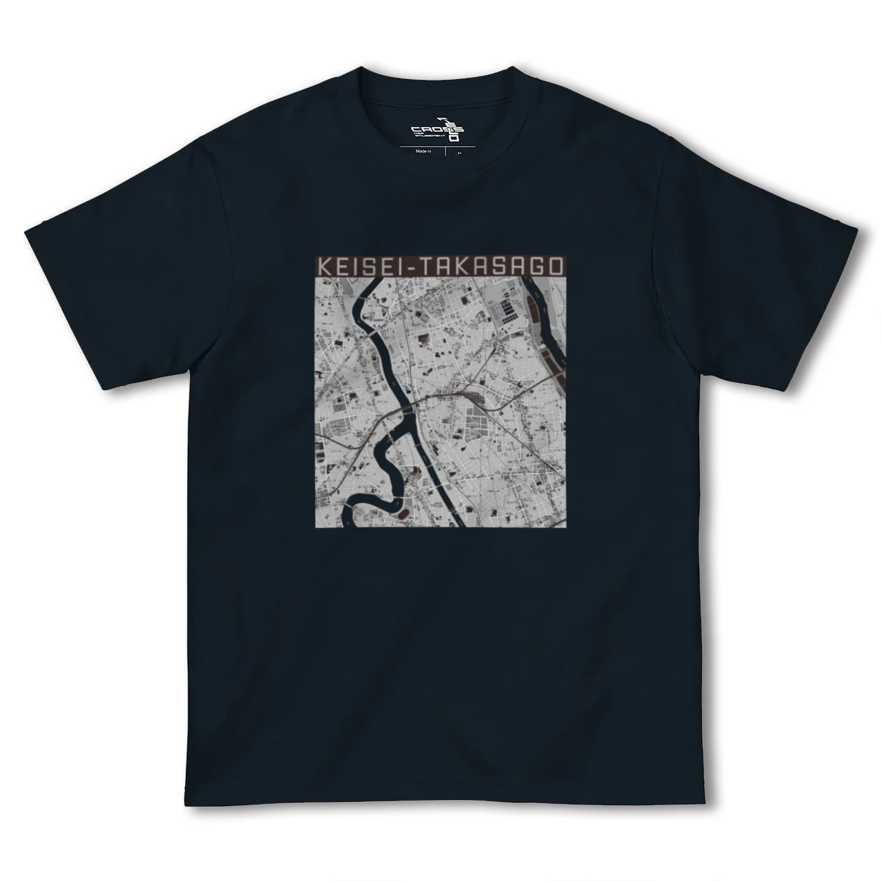 【京成高砂(東京都)】地図柄ヘビーウェイトTシャツ