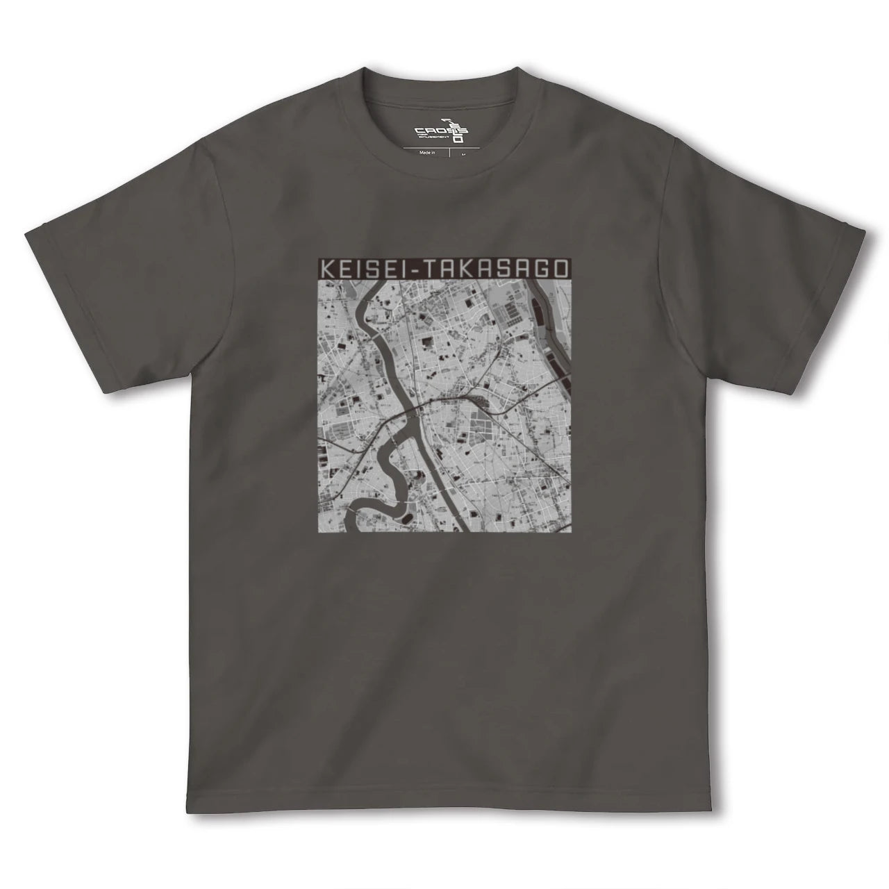 【京成高砂(東京都)】地図柄ヘビーウェイトTシャツ