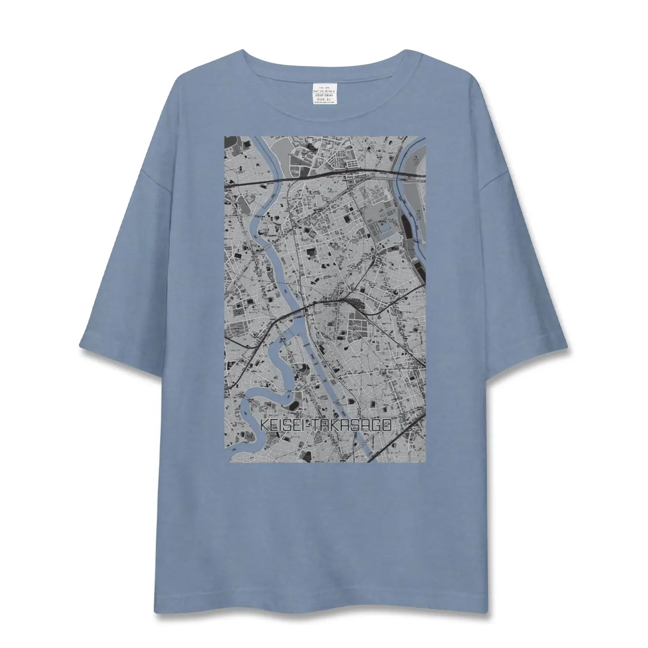 【京成高砂(東京都)】地図柄ビッグシルエットTシャツ