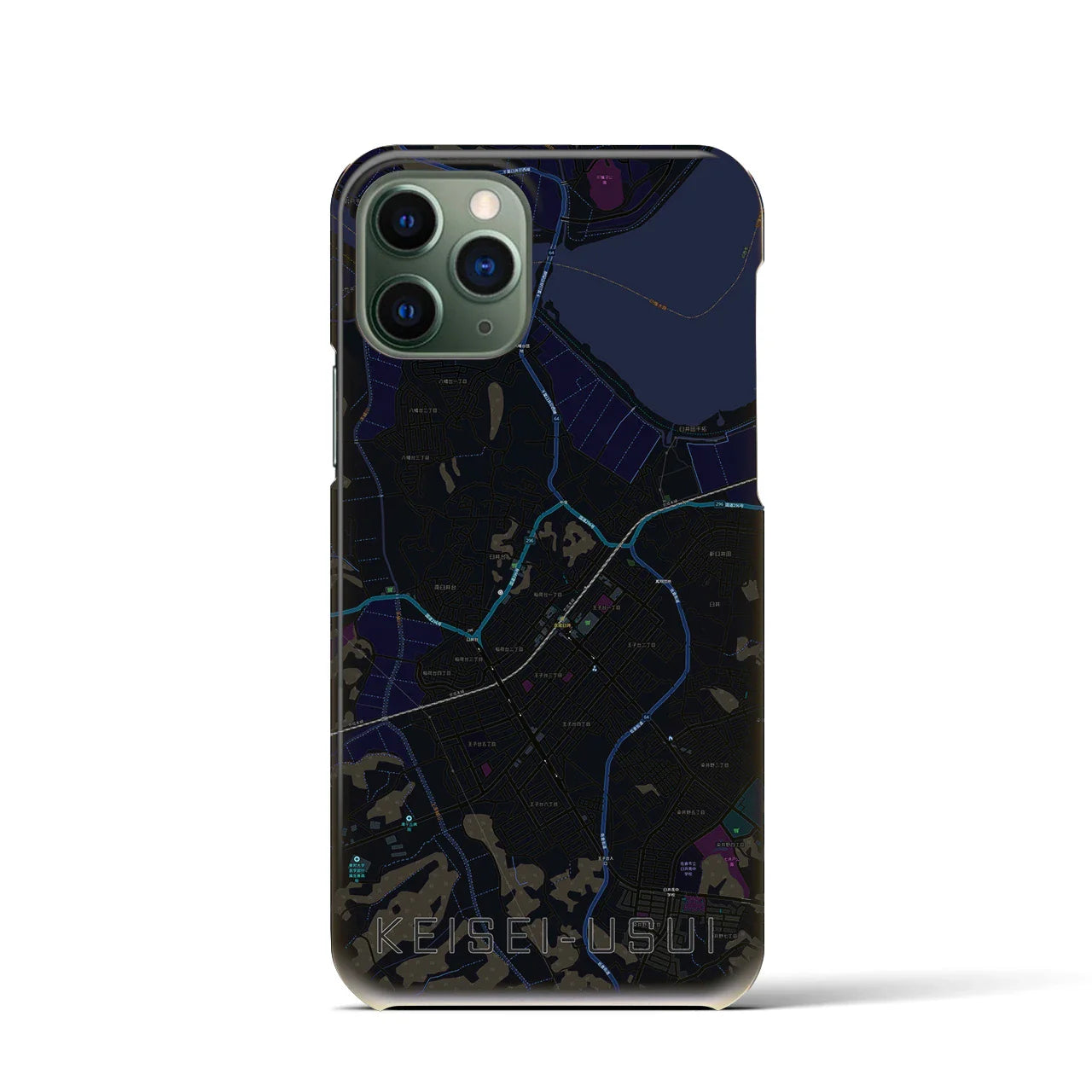 【京成臼井(千葉県)】地図柄iPhoneケース(バックカバータイプ)