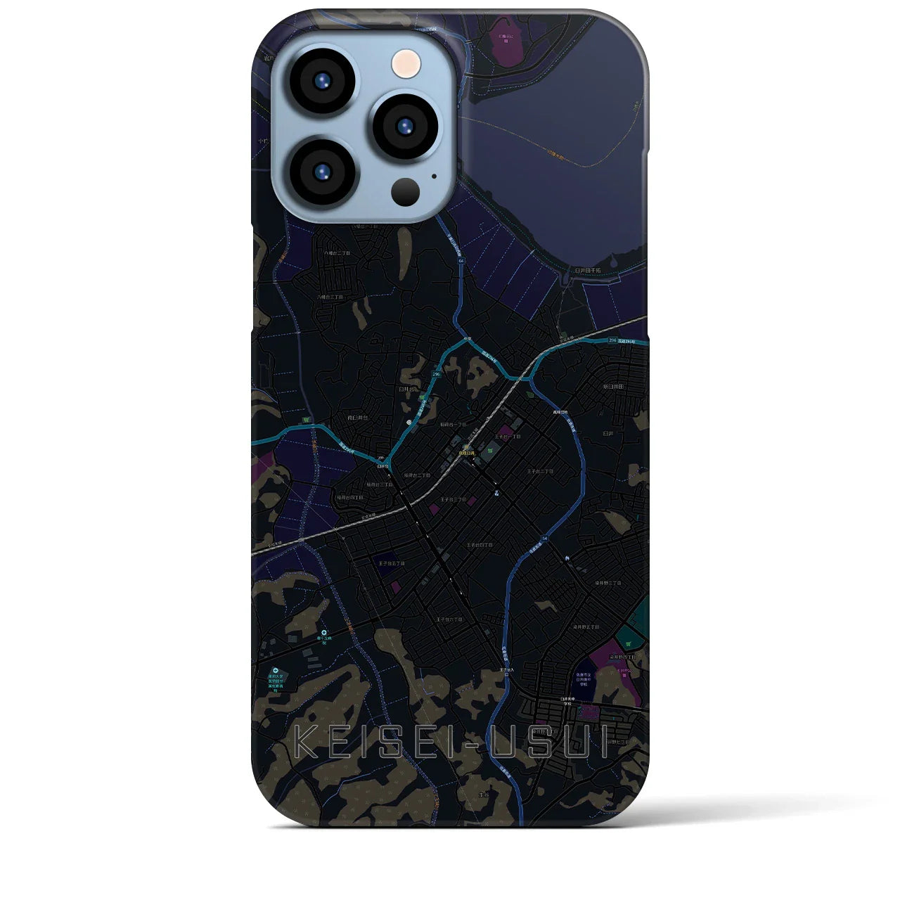 【京成臼井(千葉県)】地図柄iPhoneケース(バックカバータイプ)