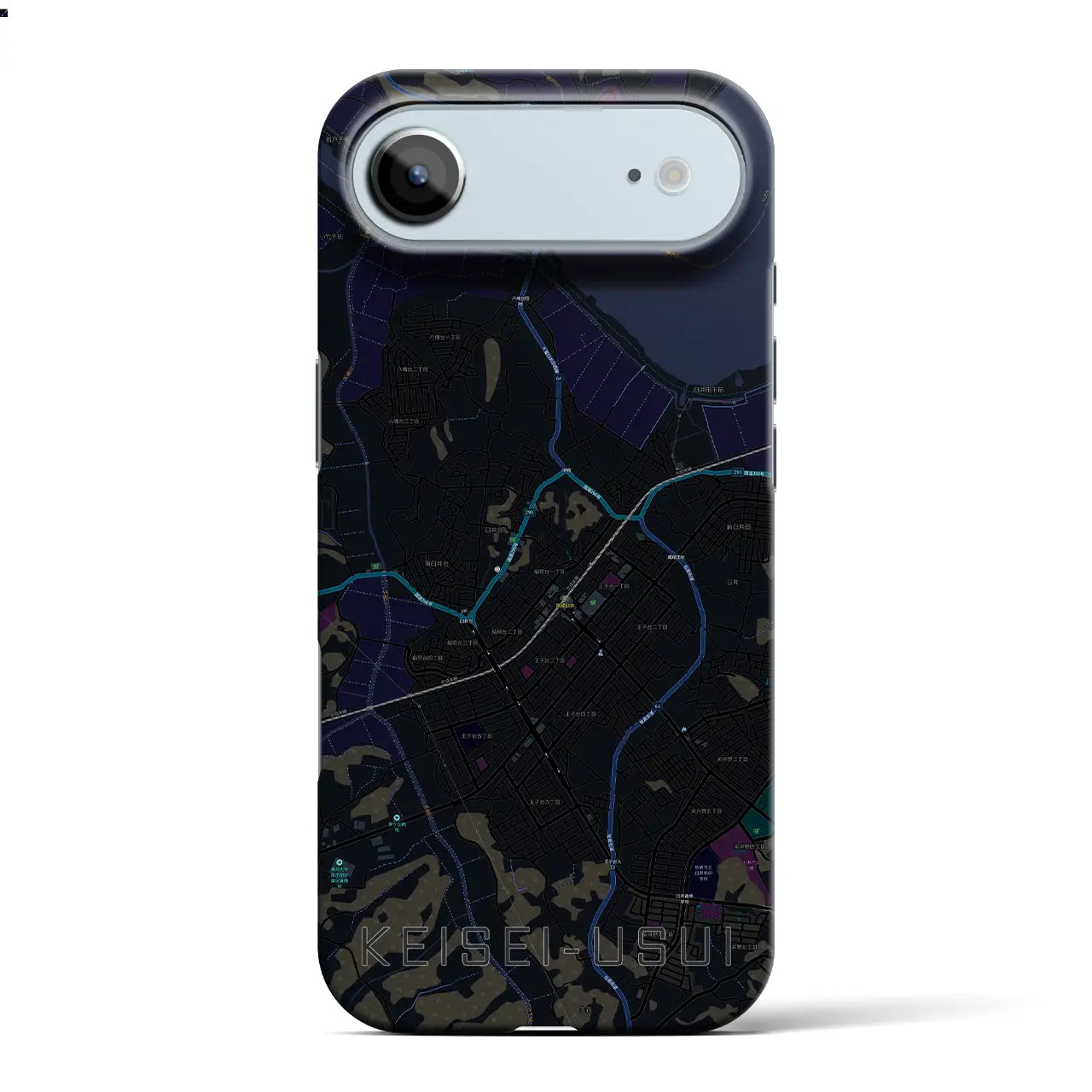 【京成臼井(千葉県)】地図柄iPhoneケース(バックカバータイプ)