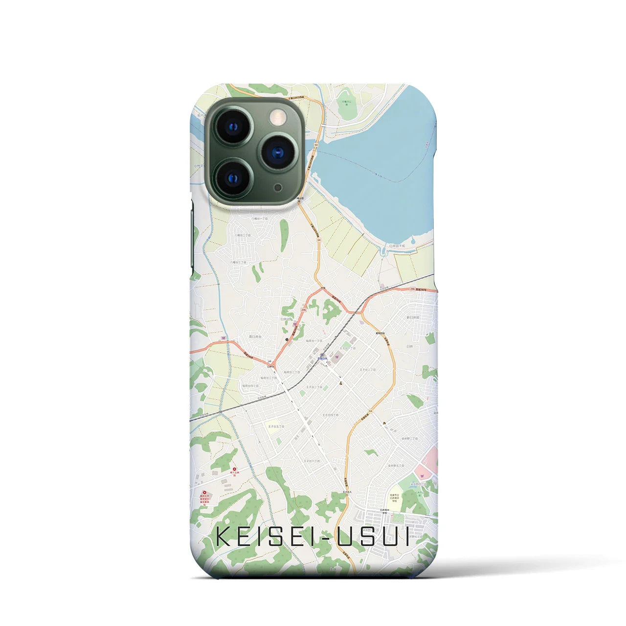 【京成臼井(千葉県)】地図柄iPhoneケース(バックカバータイプ)