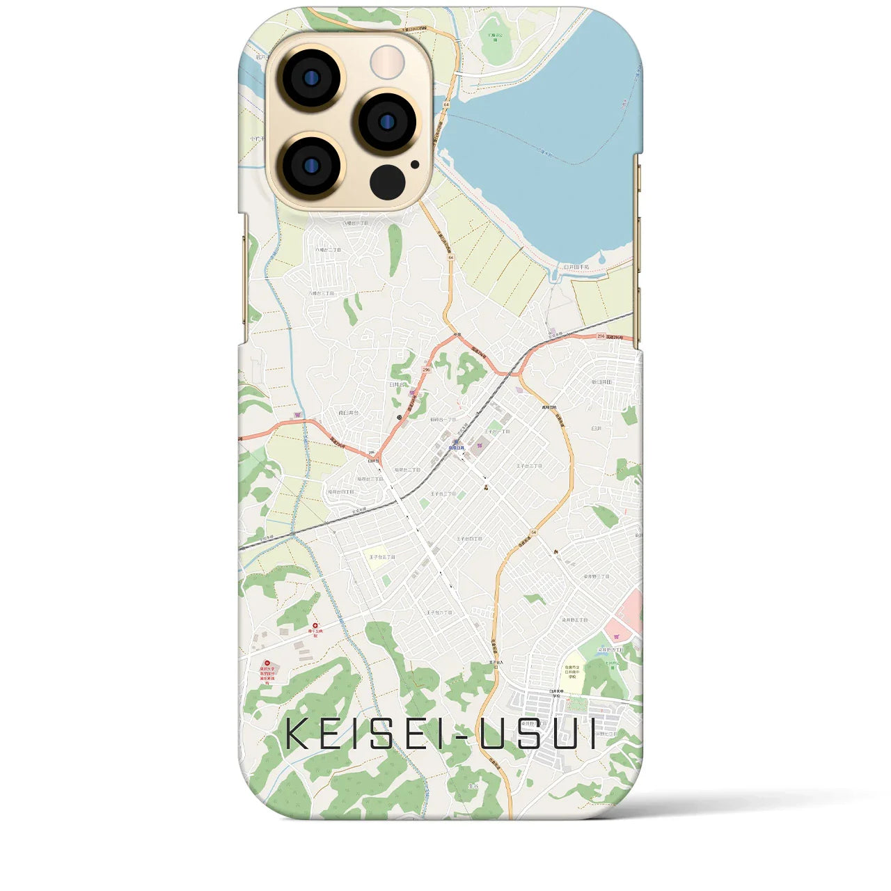 【京成臼井(千葉県)】地図柄iPhoneケース(バックカバータイプ)