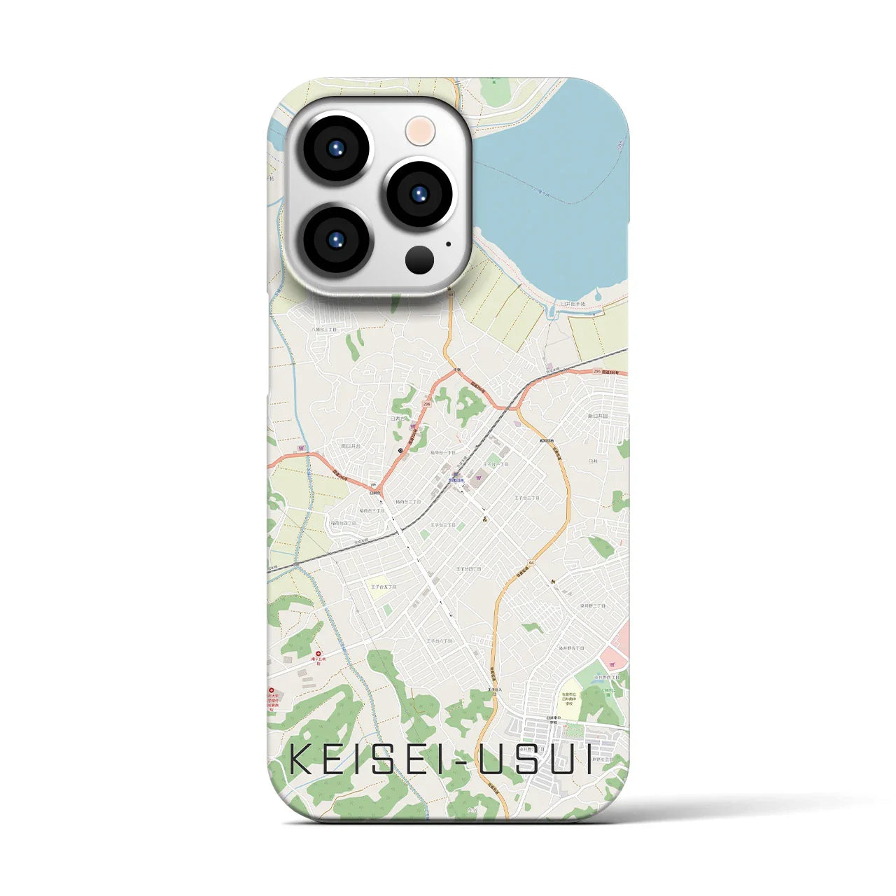 【京成臼井(千葉県)】地図柄iPhoneケース(バックカバータイプ)