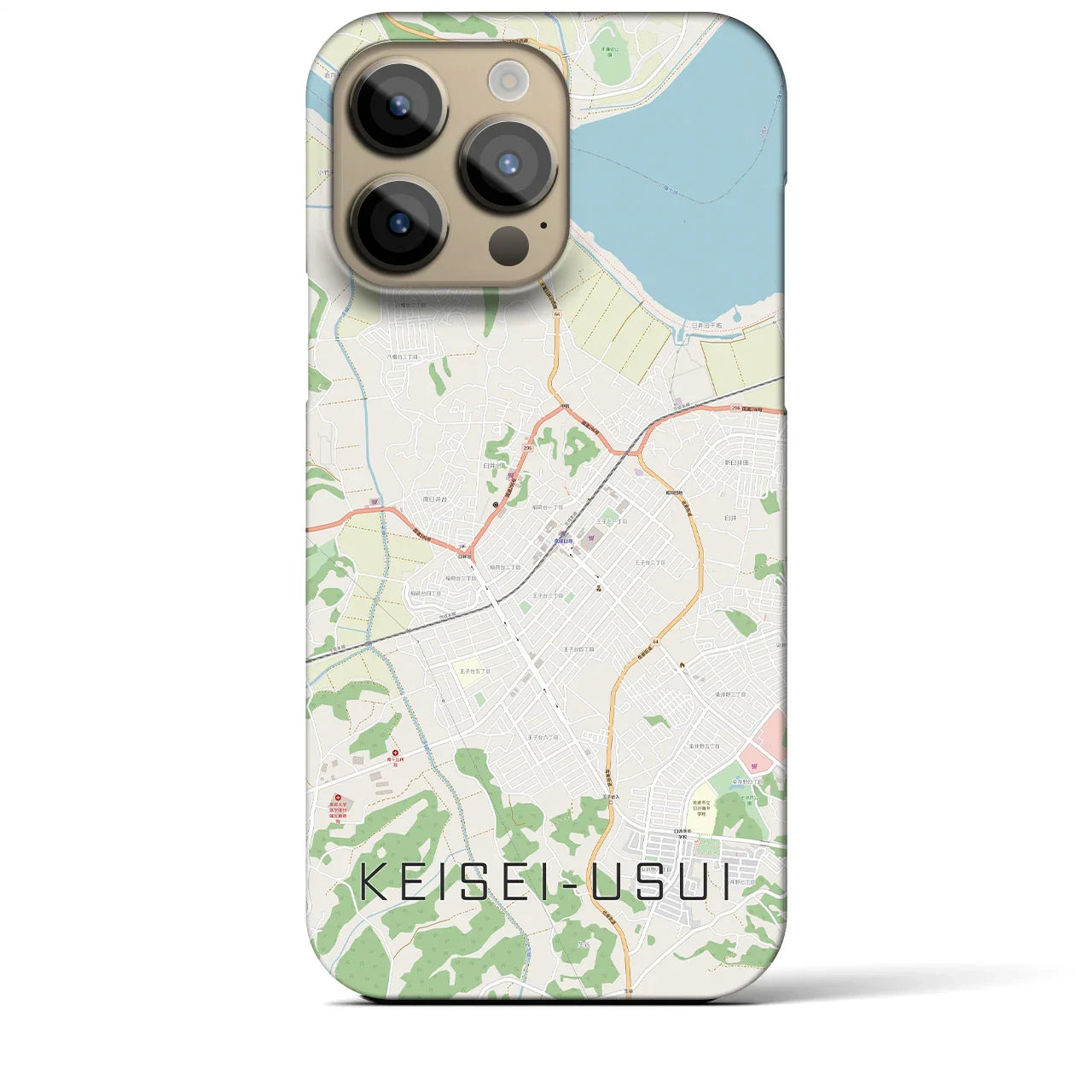 【京成臼井(千葉県)】地図柄iPhoneケース(バックカバータイプ)
