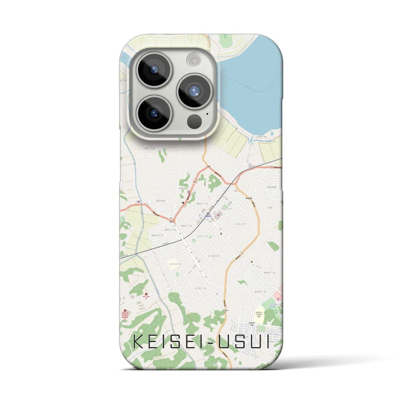 【京成臼井(千葉県)】地図柄iPhoneケース(バックカバータイプ)