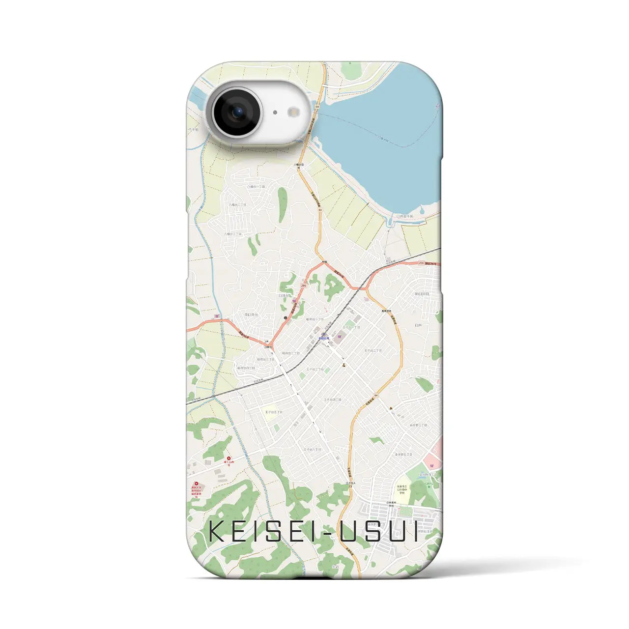 【京成臼井(千葉県)】地図柄iPhoneケース(バックカバータイプ)