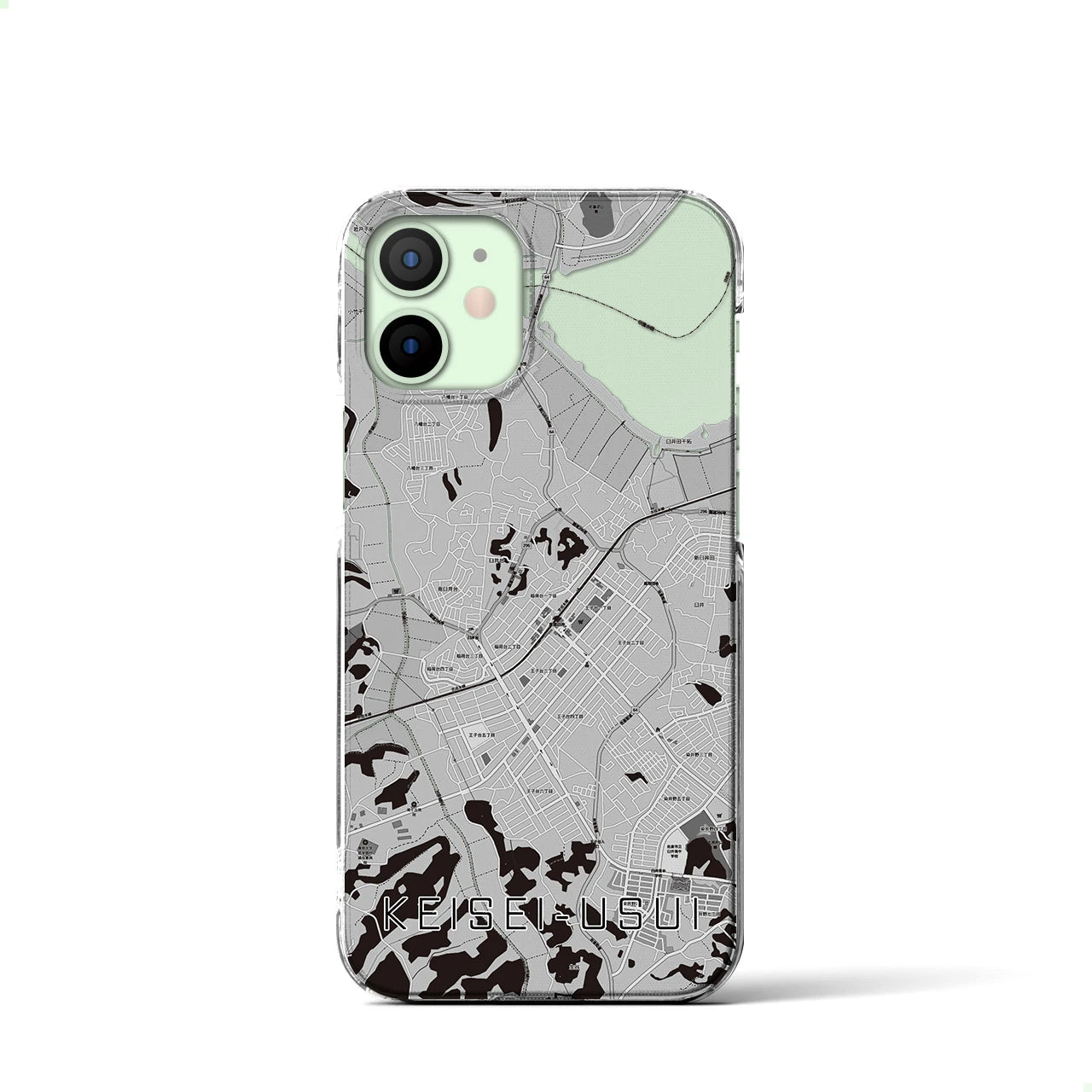 【京成臼井(千葉県)】地図柄iPhoneケース(クリアタイプ)