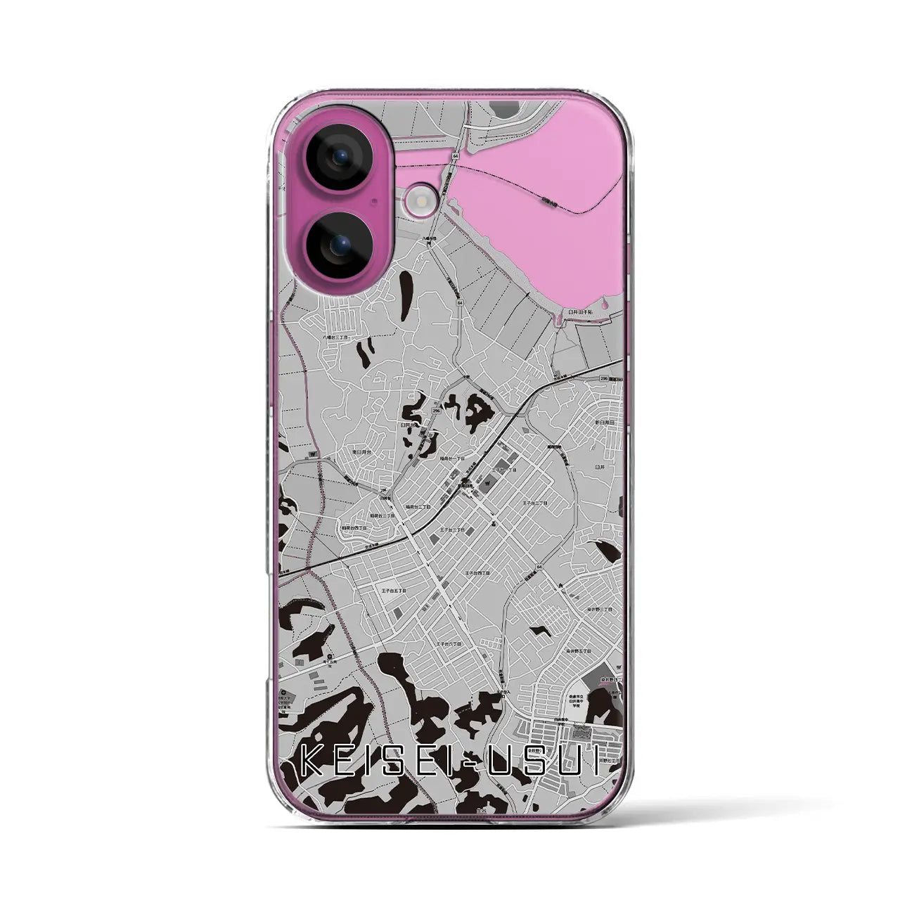 【京成臼井(千葉県)】地図柄iPhoneケース(クリアタイプ)