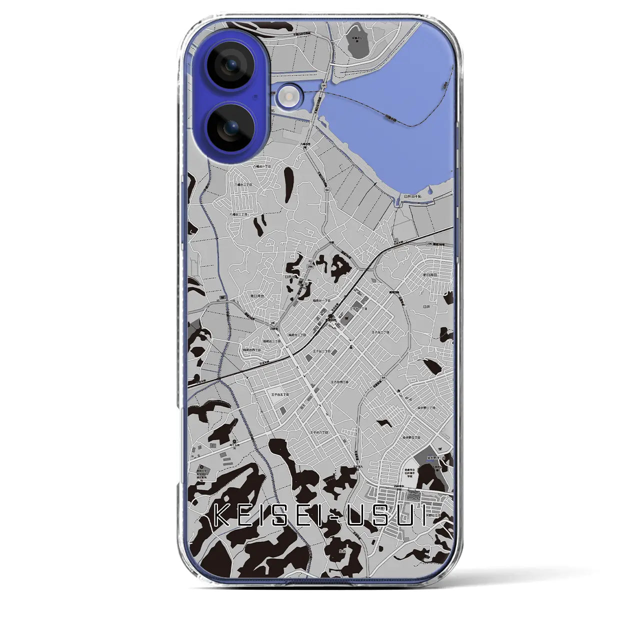 【京成臼井(千葉県)】地図柄iPhoneケース(クリアタイプ)