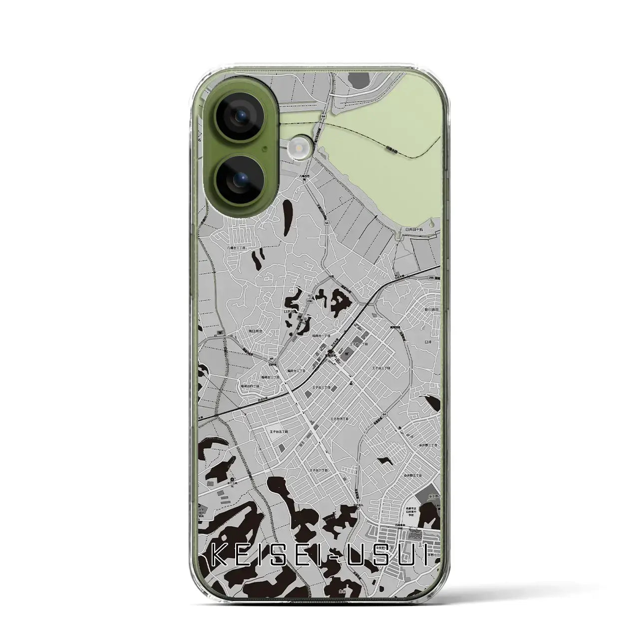【京成臼井(千葉県)】地図柄iPhoneケース(クリアタイプ)