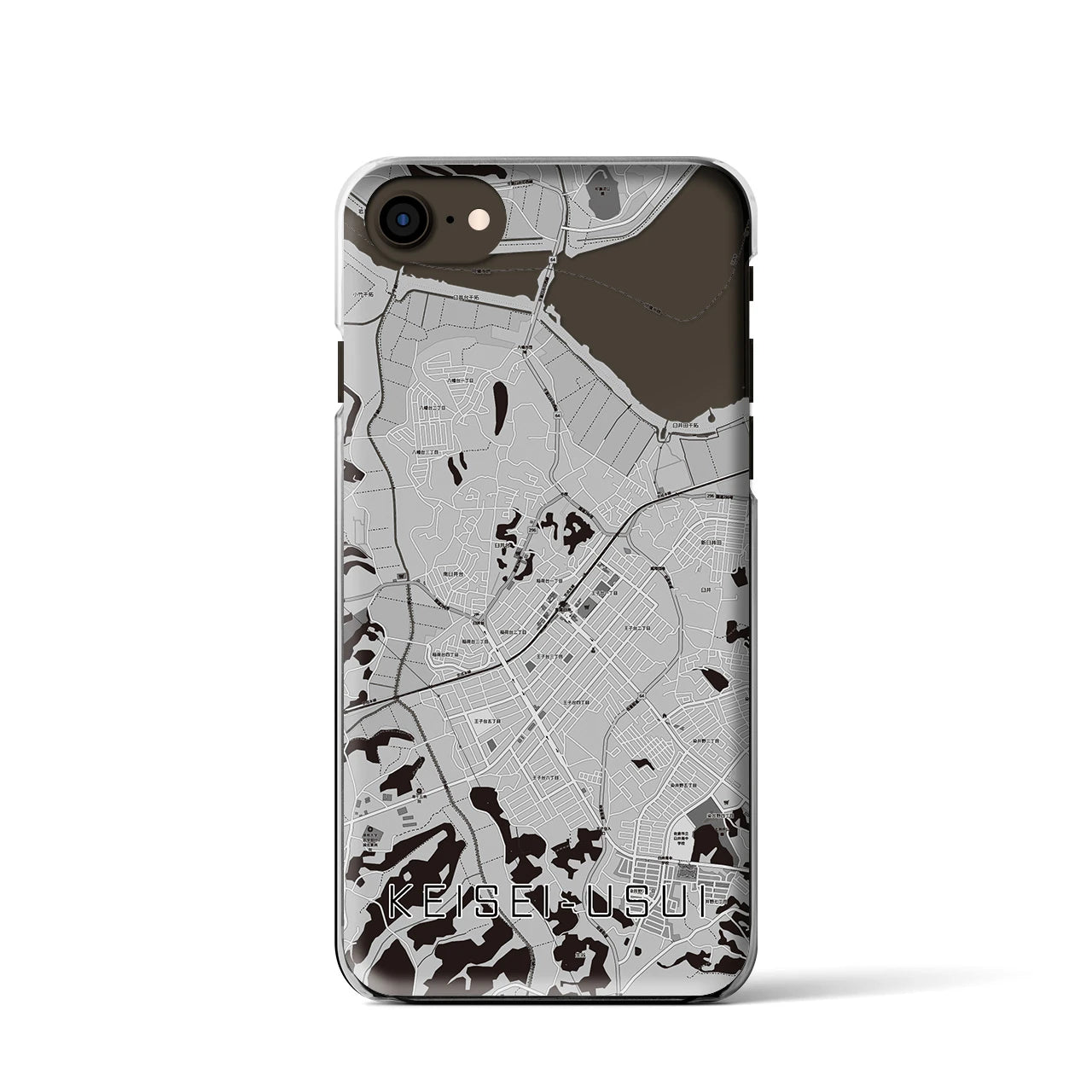 【京成臼井(千葉県)】地図柄iPhoneケース(クリアタイプ)