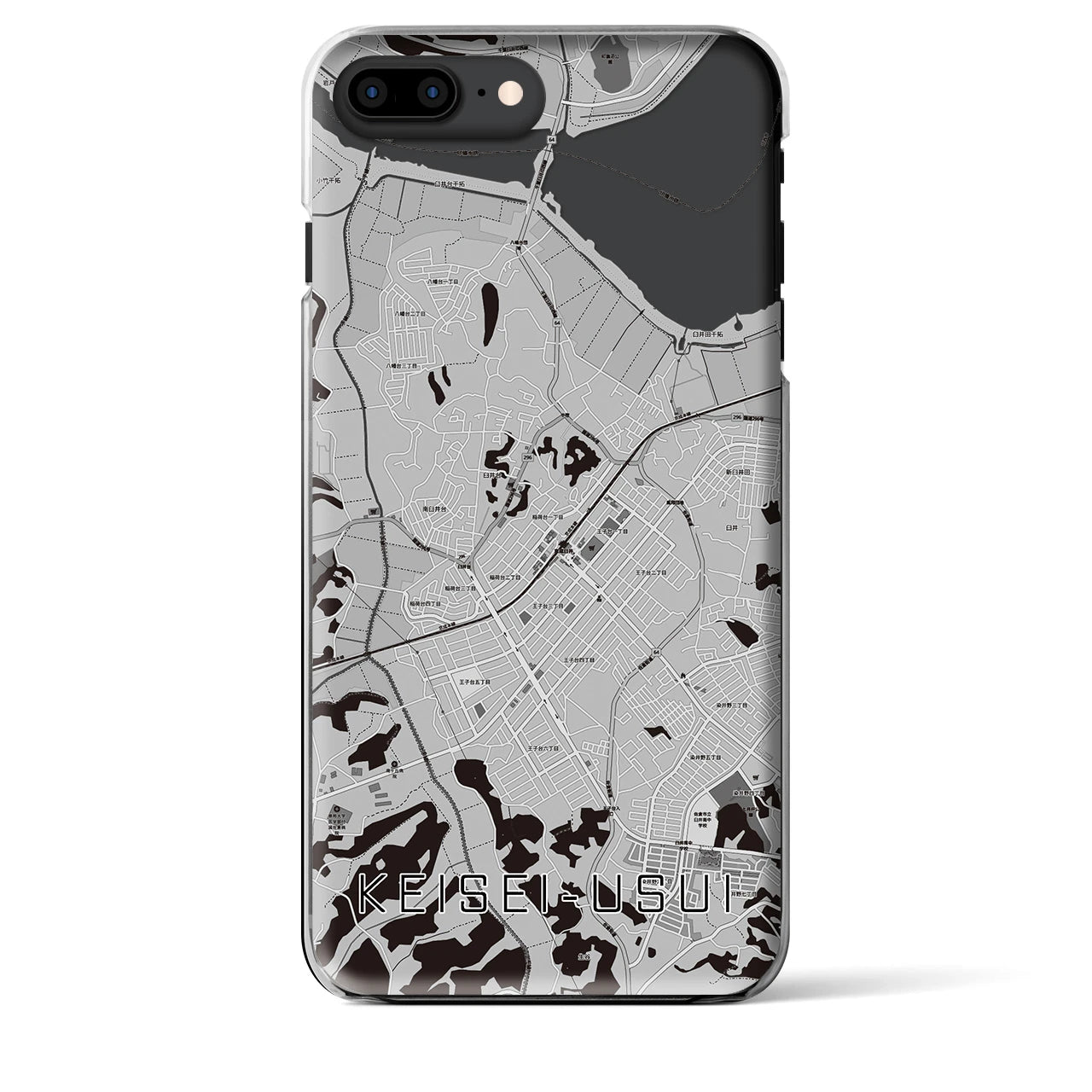 【京成臼井(千葉県)】地図柄iPhoneケース(クリアタイプ)