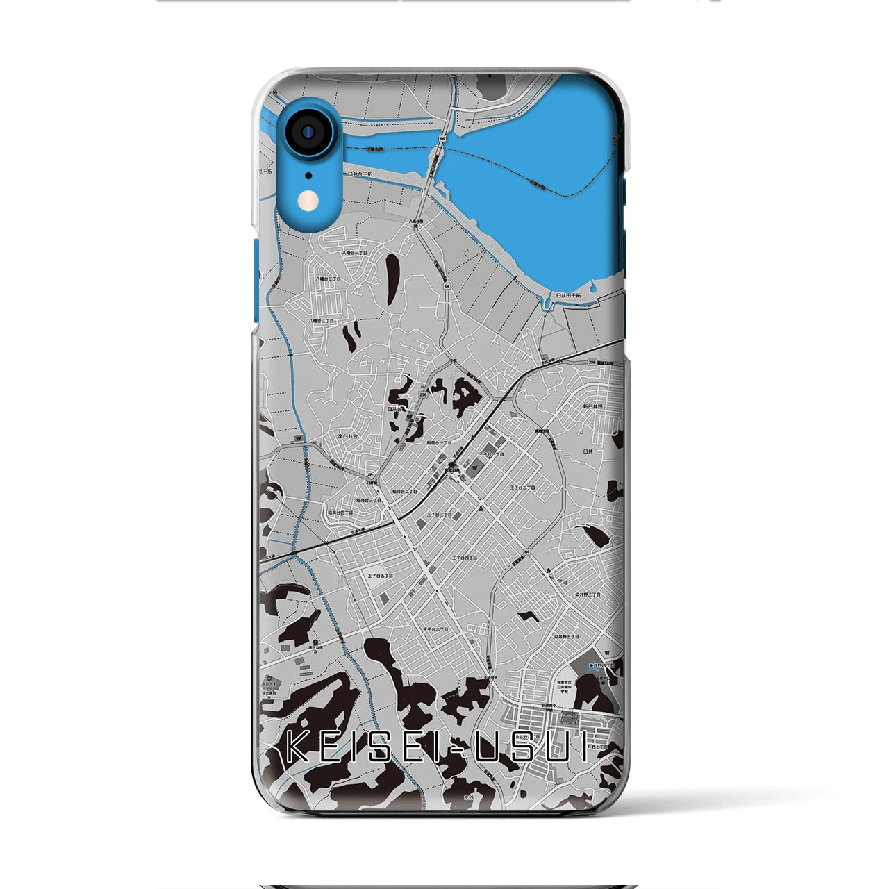 【京成臼井(千葉県)】地図柄iPhoneケース(クリアタイプ)