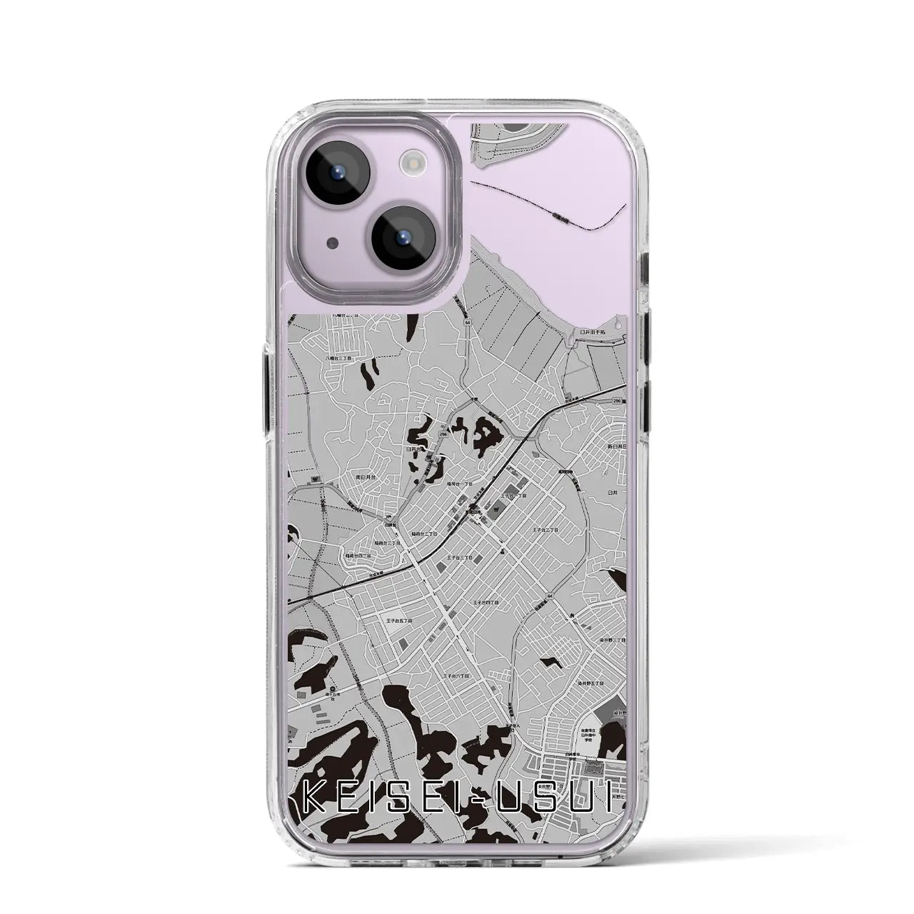 【京成臼井(千葉県)】地図柄iPhoneケース(MagSafeタイプ)