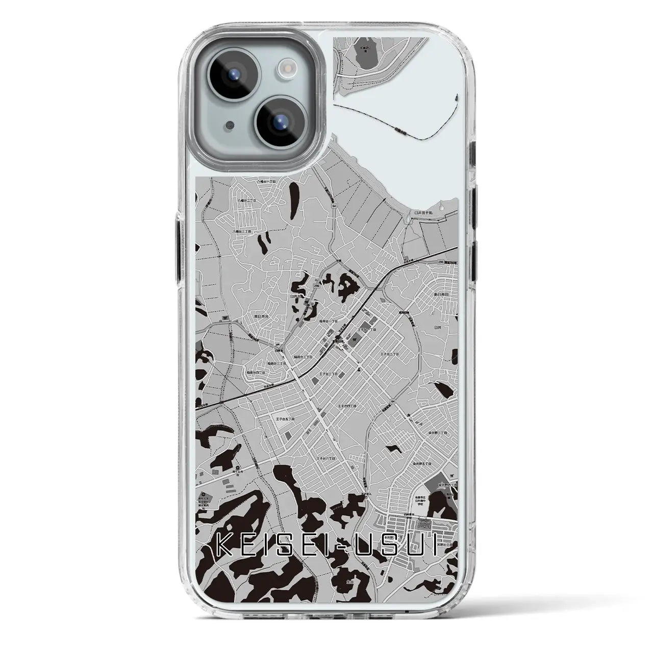 【京成臼井(千葉県)】地図柄iPhoneケース(MagSafeタイプ)