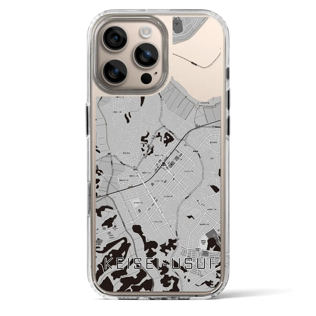 【京成臼井(千葉県)】地図柄iPhoneケース(MagSafeタイプ)