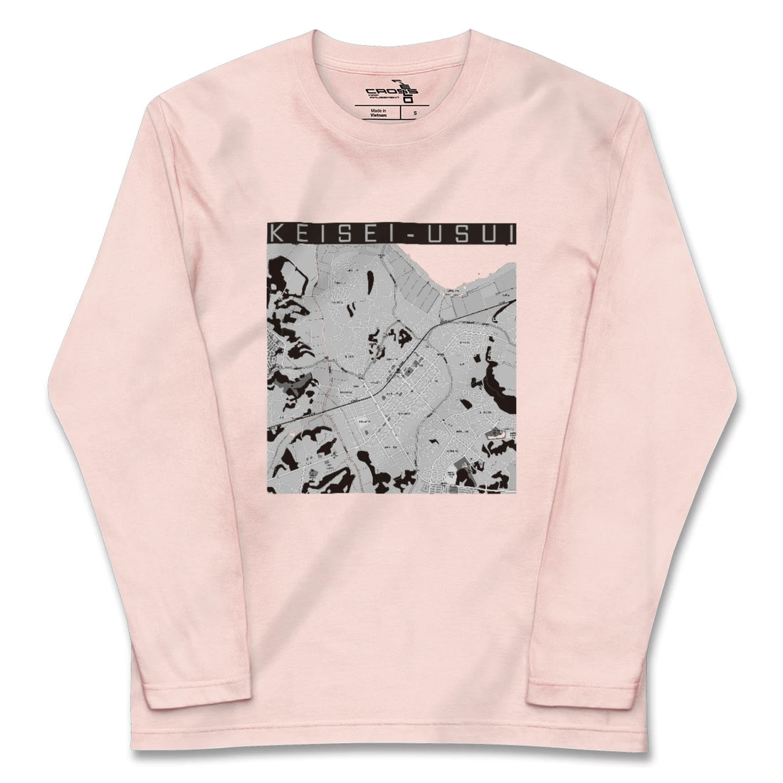 【京成臼井(千葉県)】地図柄ロングスリーブTシャツ