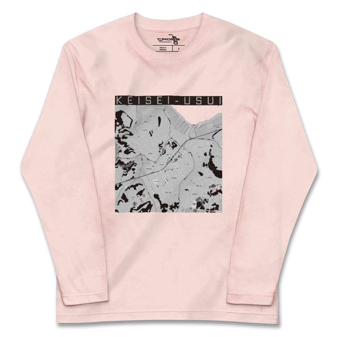【京成臼井(千葉県)】地図柄ロングスリーブTシャツ