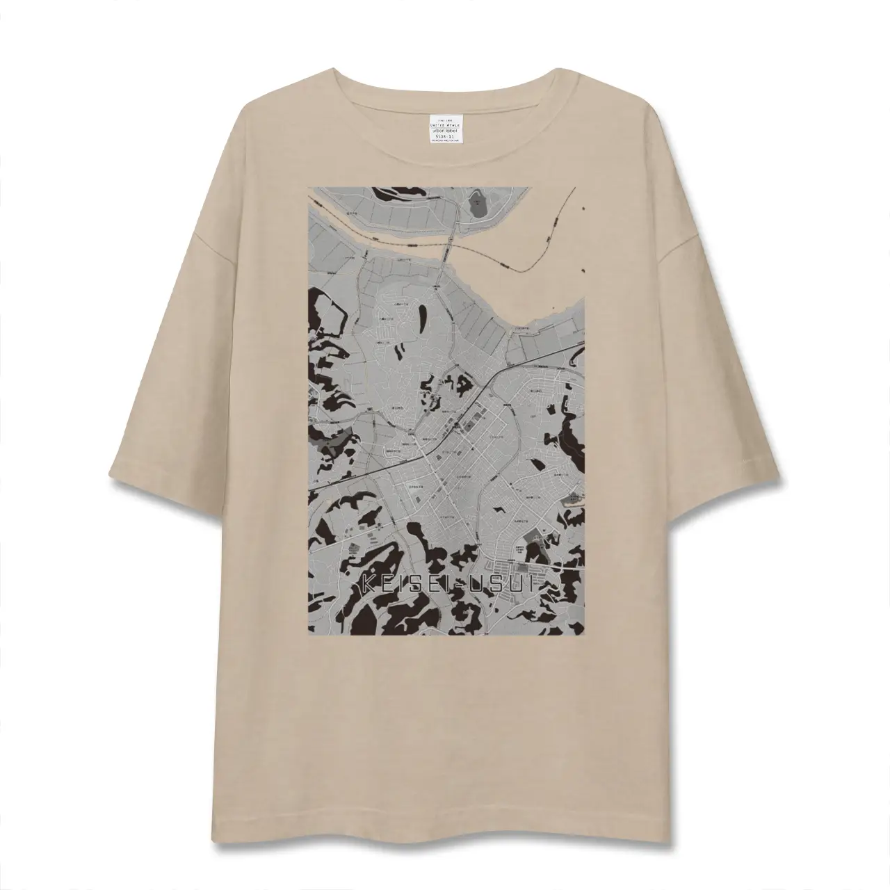 【京成臼井(千葉県)】地図柄ビッグシルエットTシャツ