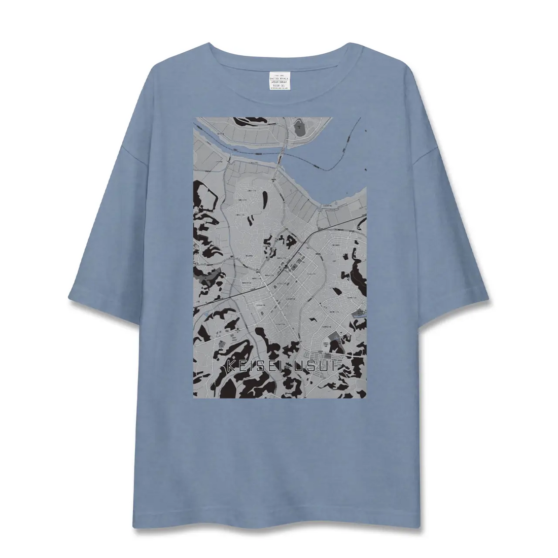 【京成臼井(千葉県)】地図柄ビッグシルエットTシャツ