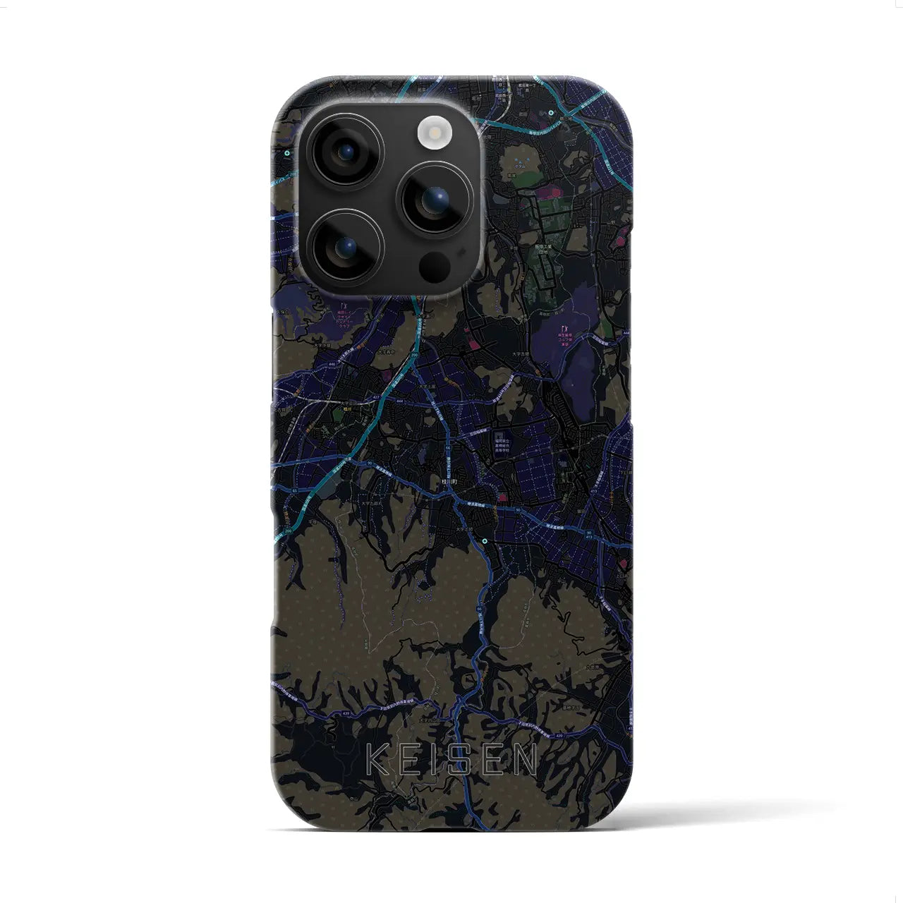 【桂川(福岡県)】地図柄iPhoneケース(バックカバータイプ)