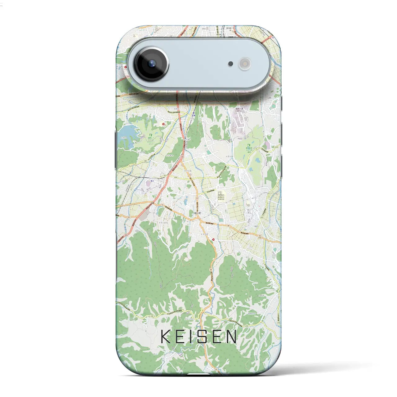 【桂川(福岡県)】地図柄iPhoneケース(バックカバータイプ)