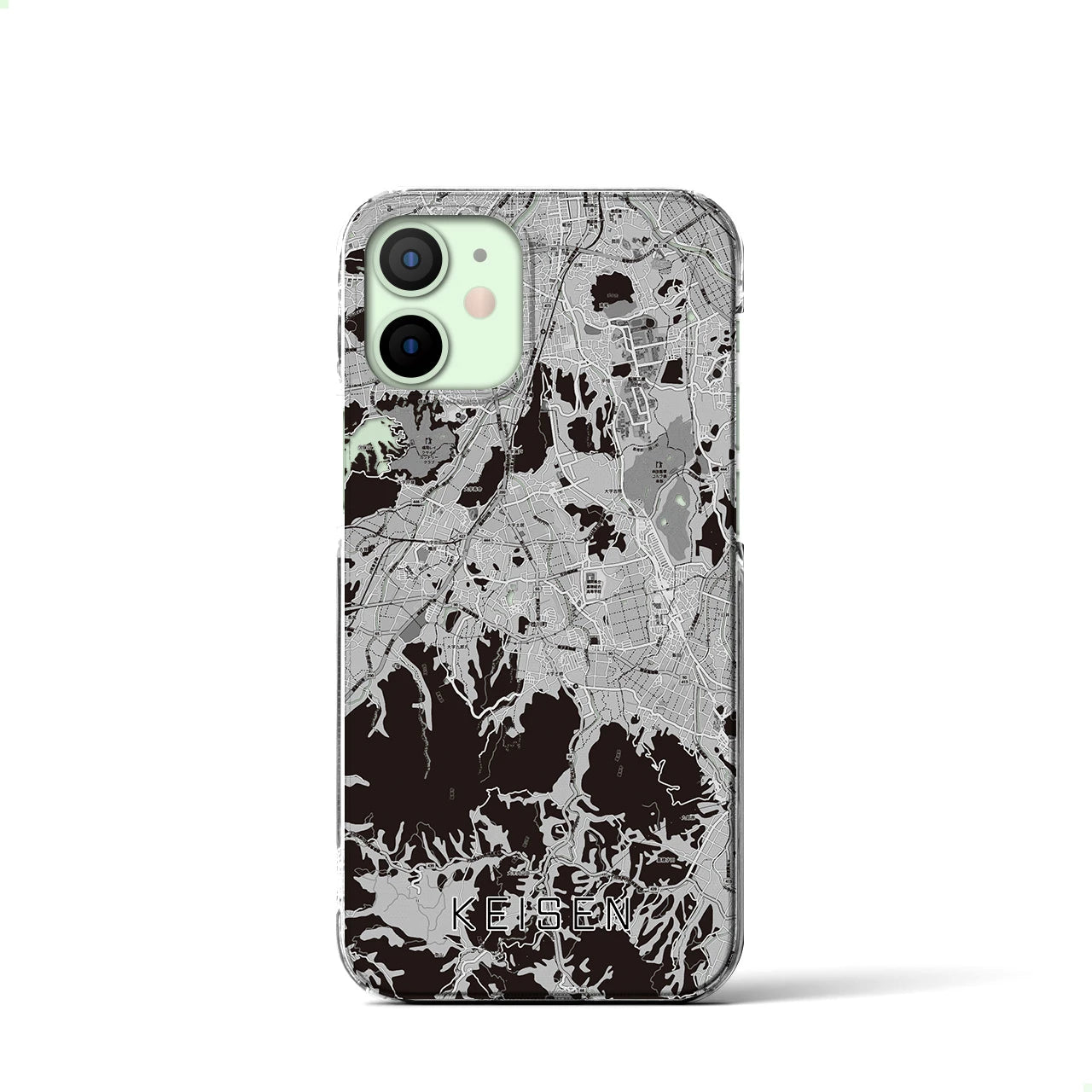 【桂川(福岡県)】地図柄iPhoneケース(クリアタイプ)