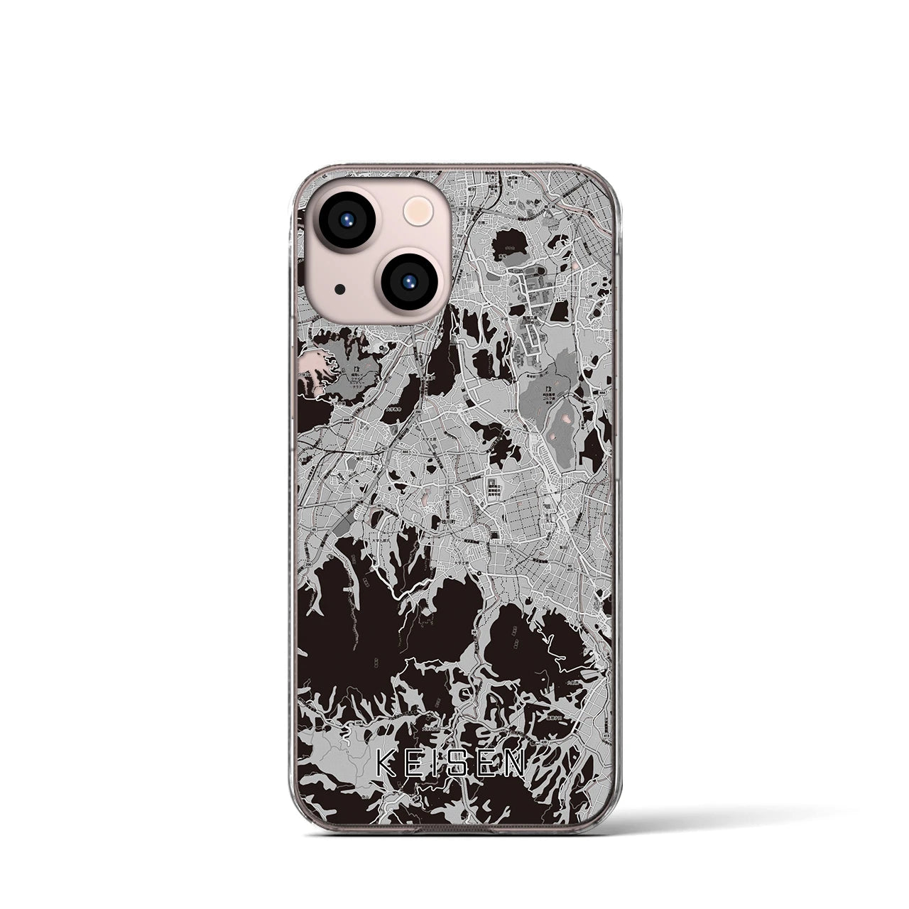 【桂川(福岡県)】地図柄iPhoneケース(クリアタイプ)