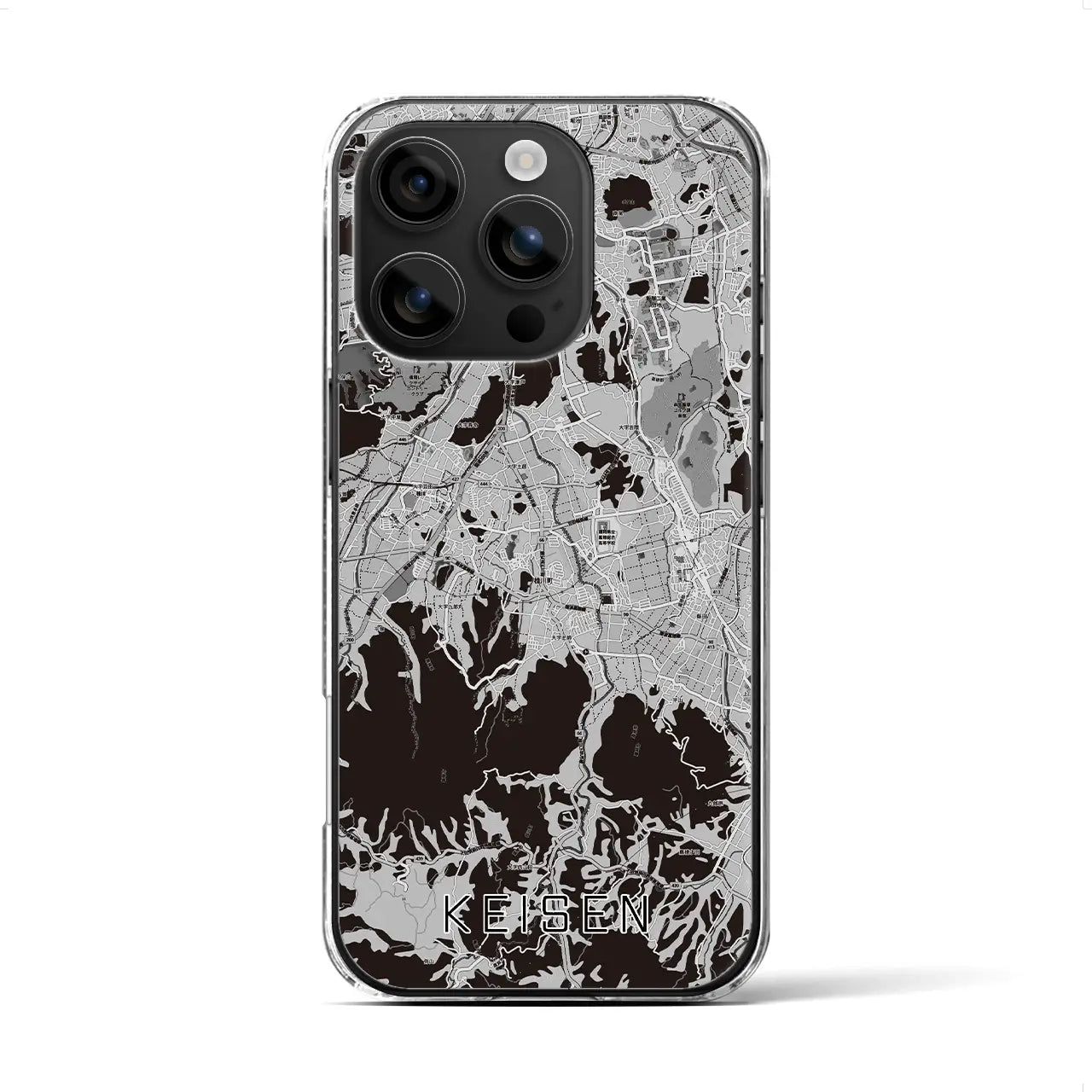 【桂川(福岡県)】地図柄iPhoneケース(クリアタイプ)