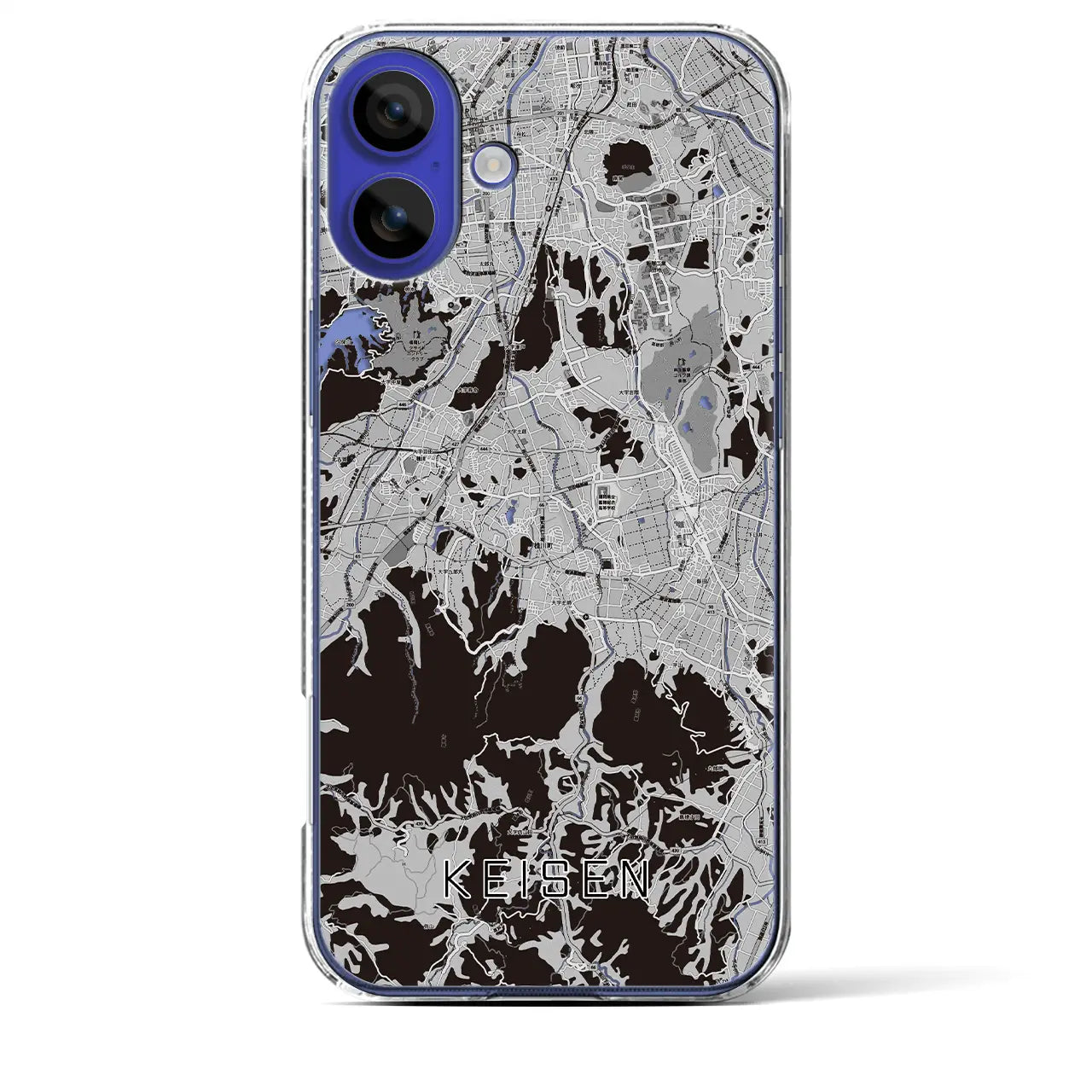 【桂川(福岡県)】地図柄iPhoneケース(クリアタイプ)