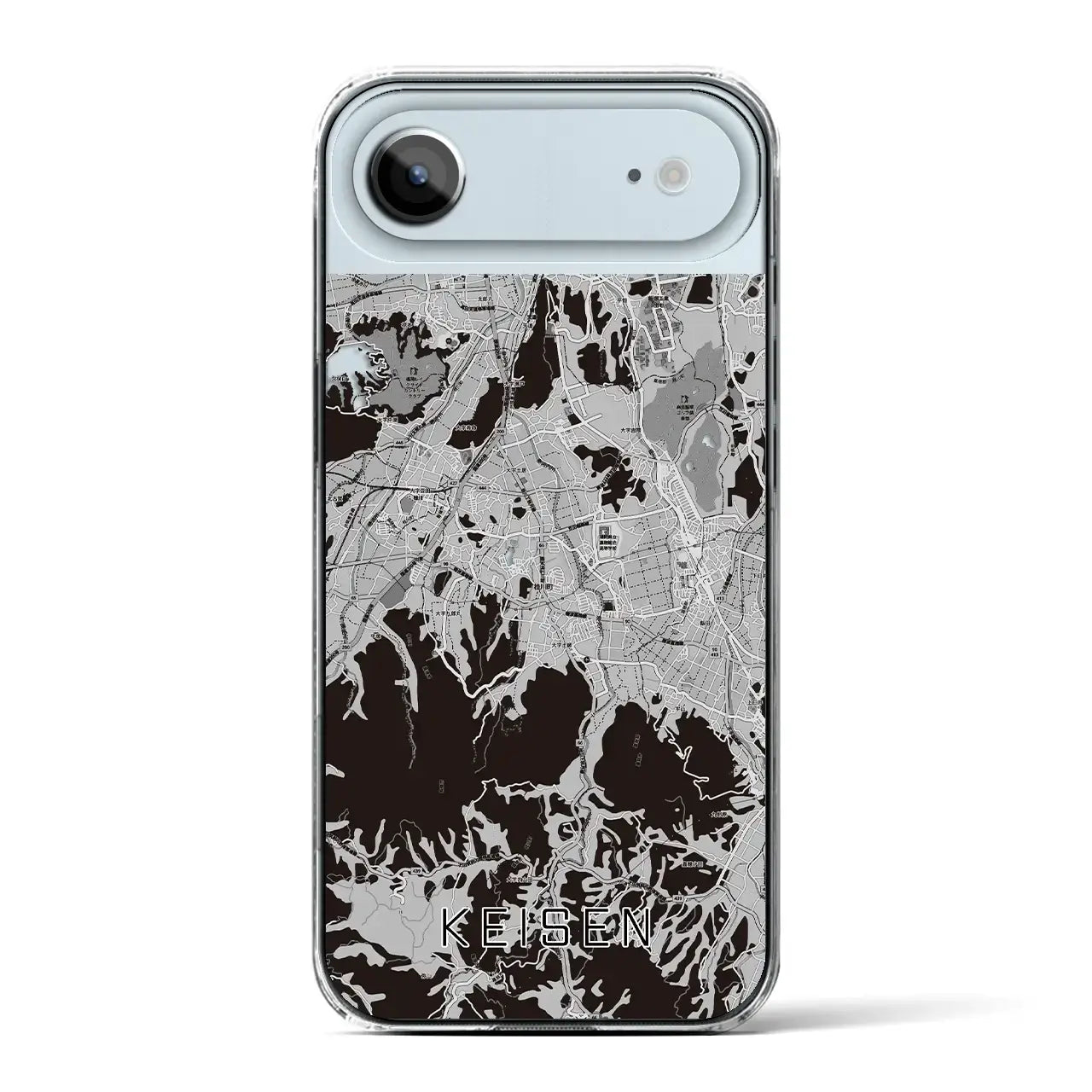 【桂川(福岡県)】地図柄iPhoneケース(クリアタイプ)