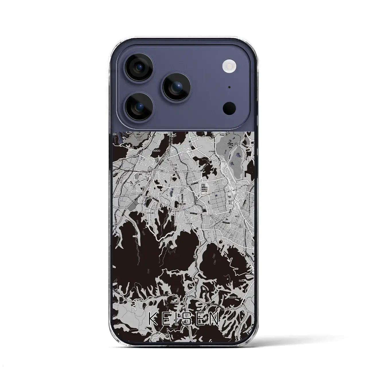 【桂川(福岡県)】地図柄iPhoneケース(クリアタイプ)