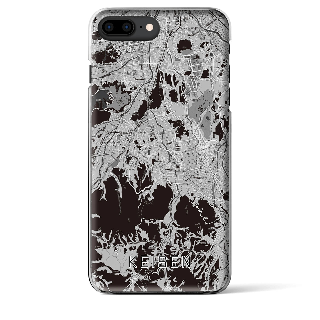 【桂川(福岡県)】地図柄iPhoneケース(クリアタイプ)