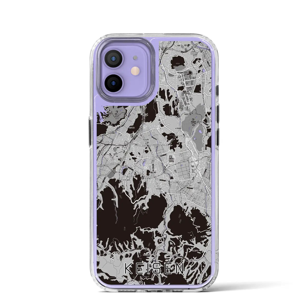 【桂川(福岡県)】地図柄iPhoneケース(MagSafeタイプ)