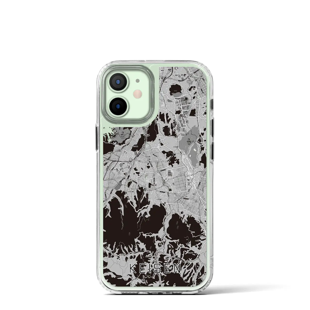 【桂川(福岡県)】地図柄iPhoneケース(MagSafeタイプ)