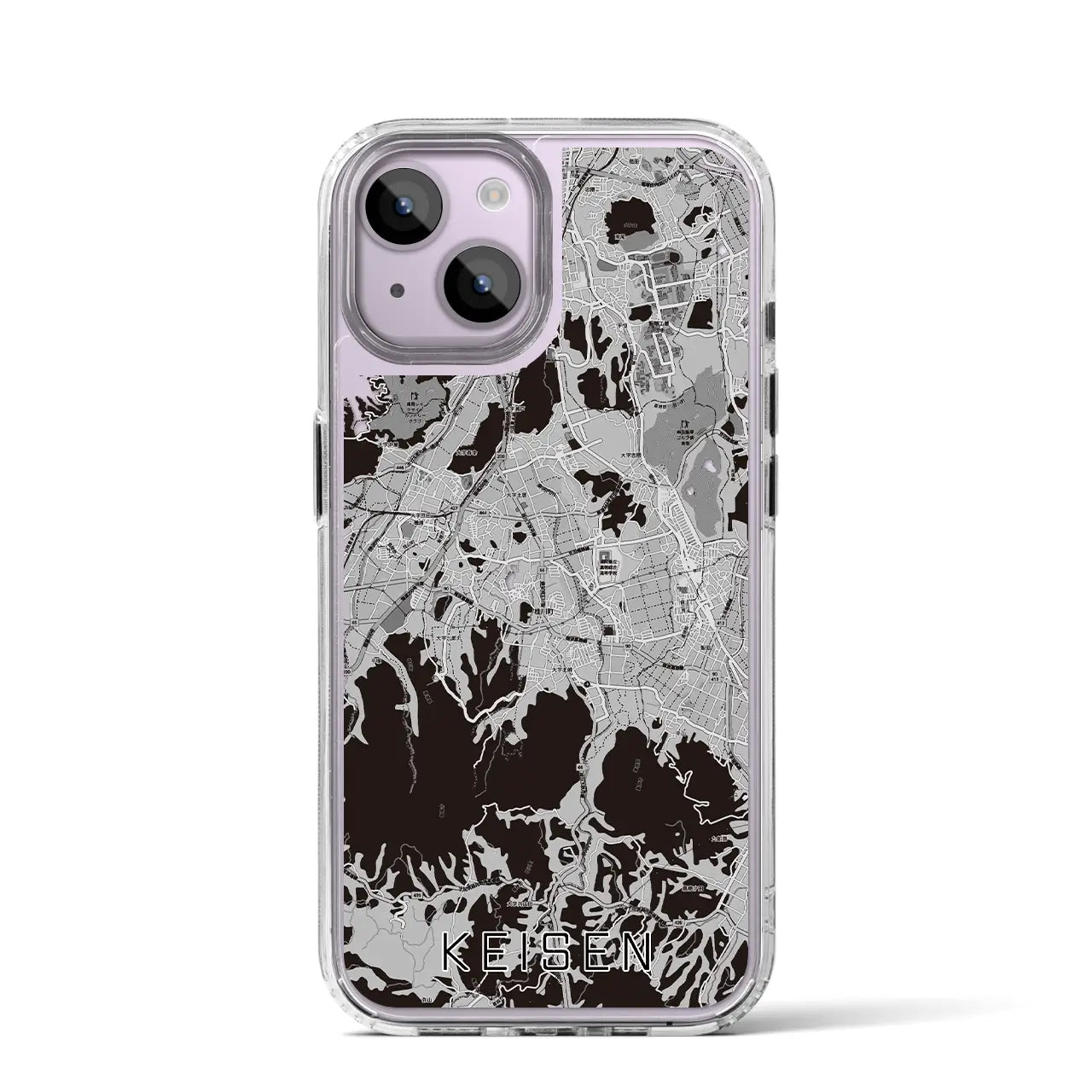 【桂川(福岡県)】地図柄iPhoneケース(MagSafeタイプ)