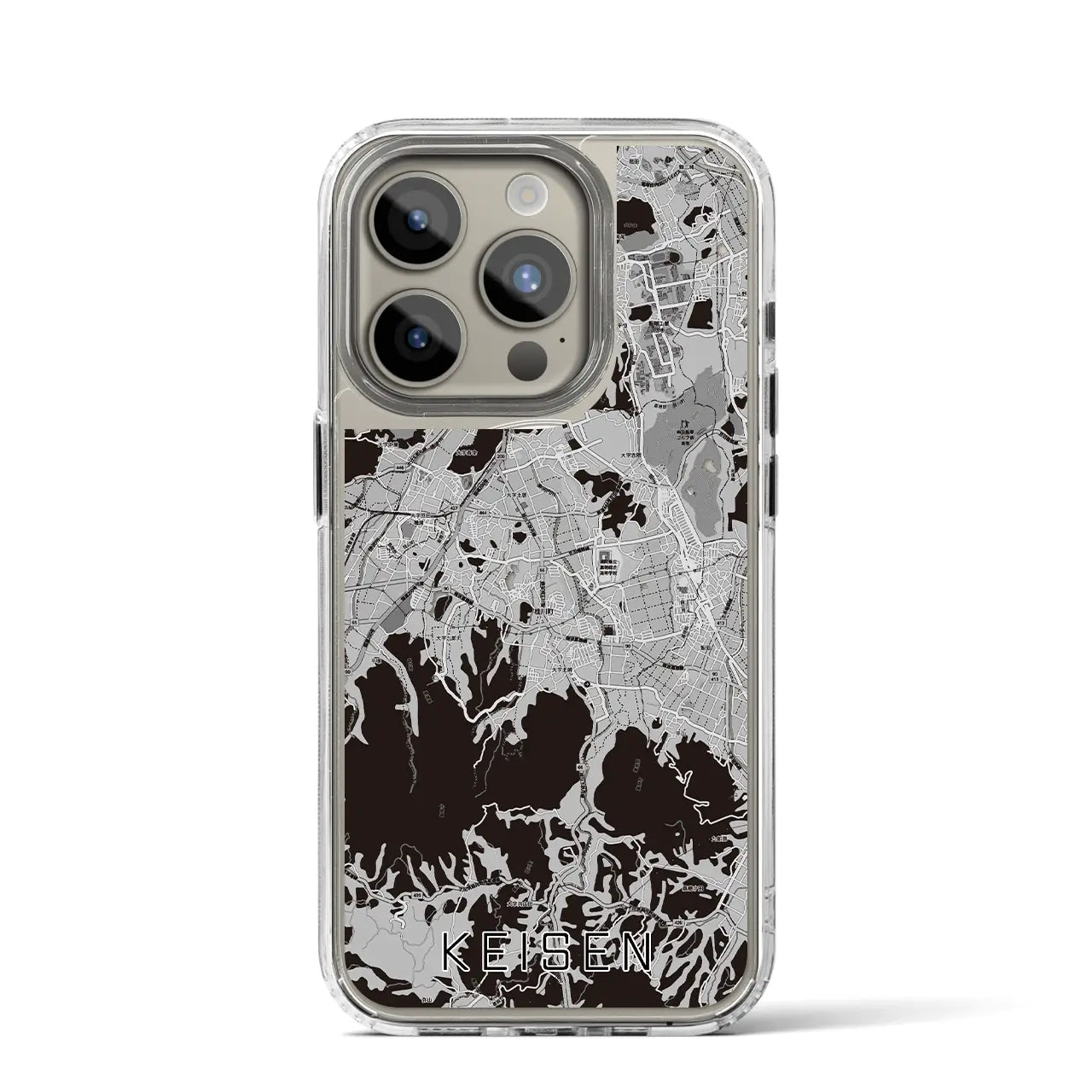 【桂川(福岡県)】地図柄iPhoneケース(MagSafeタイプ)