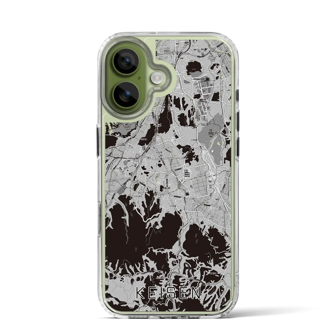 【桂川(福岡県)】地図柄iPhoneケース(MagSafeタイプ)