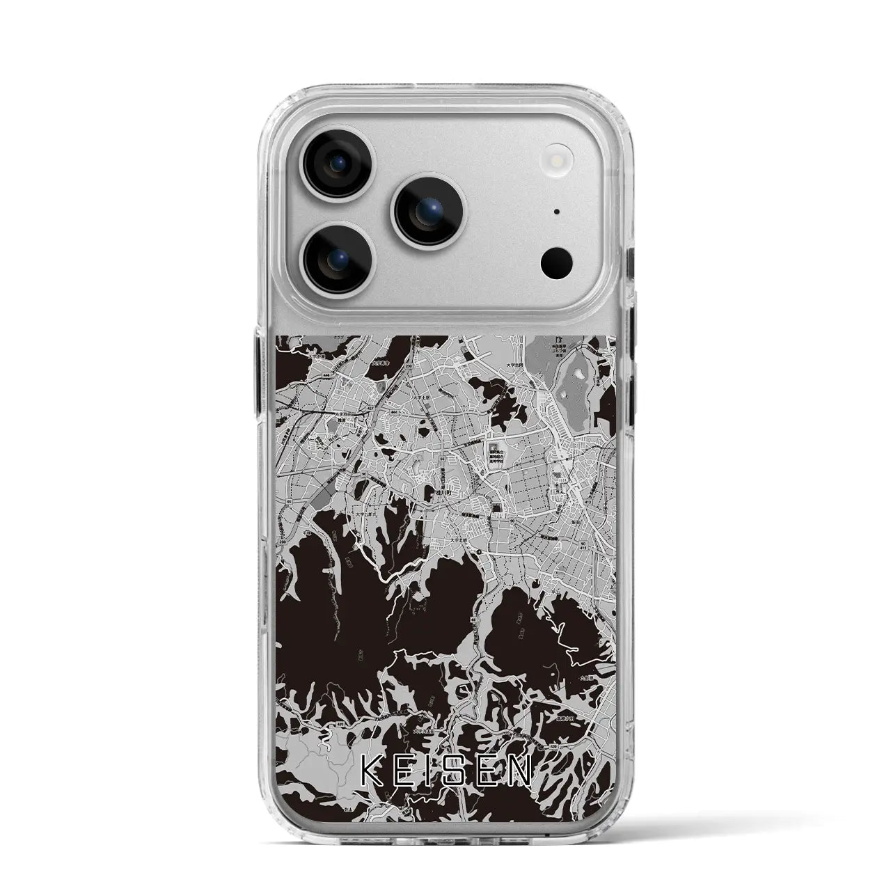 【桂川(福岡県)】地図柄iPhoneケース(MagSafeタイプ)